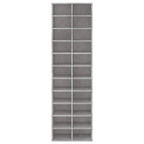 Shoe Cabinet 54X34X183 Cm Engineered Wood