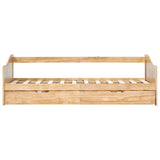 Pull-Out Sofa Bed Frame Without Mattress Pinewood 90X200 Cm