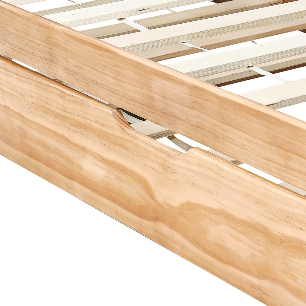 Pull-Out Sofa Bed Frame Without Mattress Pinewood 90X200 Cm