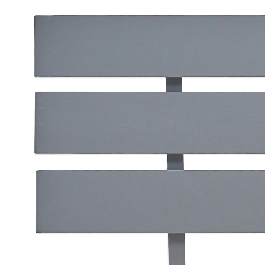 Bed Frame without Mattress Grey Solid Pine Wood 120x200 cm