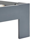 Bed Frame without Mattress Grey Solid Pine Wood 120x200 cm