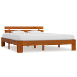 Bed Frame without Mattress Honey Brown 180x200cm Solid Wood Pine