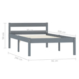 Bed Frame Without Mattress Solid Pine Wood