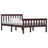 Bed Frame Without Mattress White Solid Pinewood