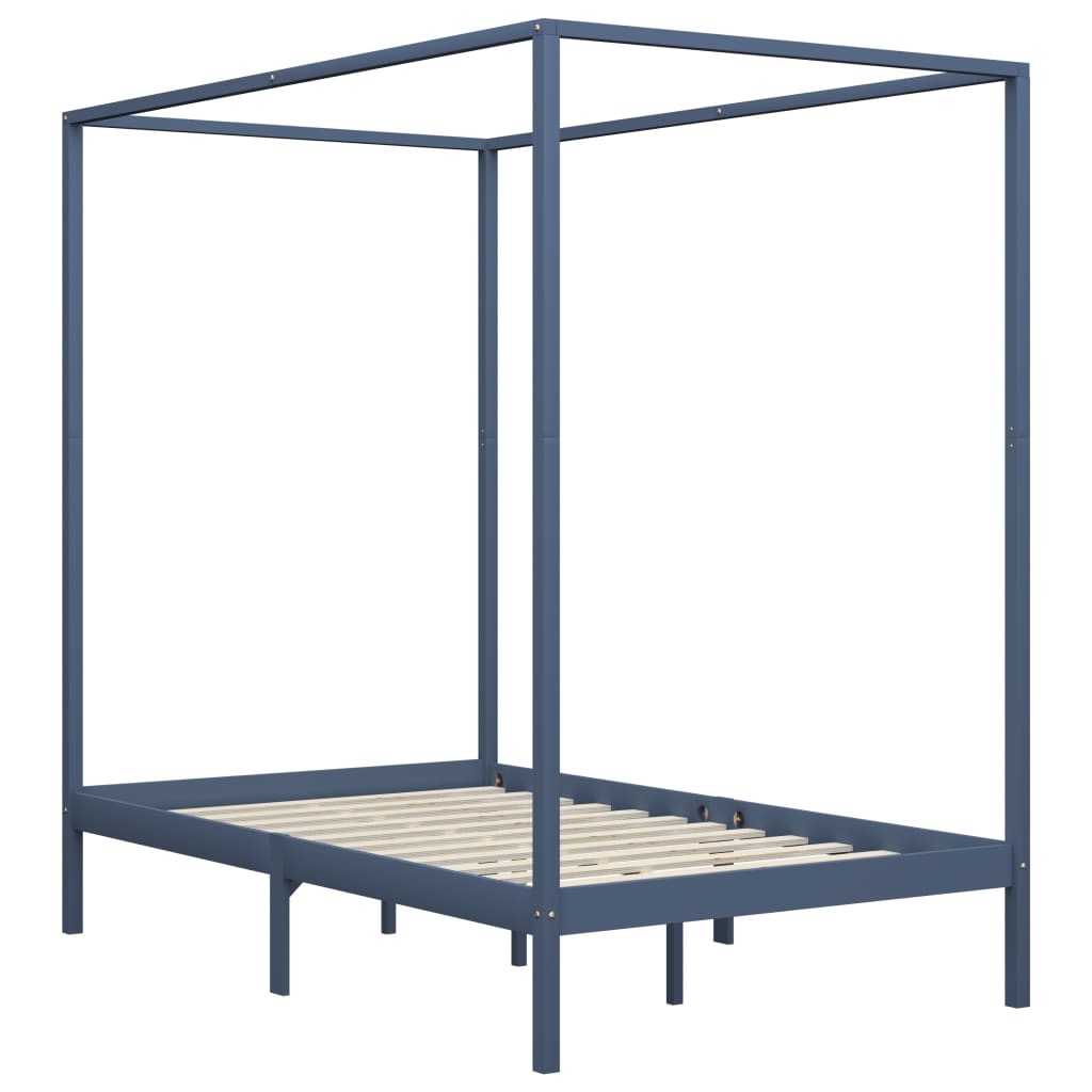 Canopy Bed Frame Without Mattress Solid Wood