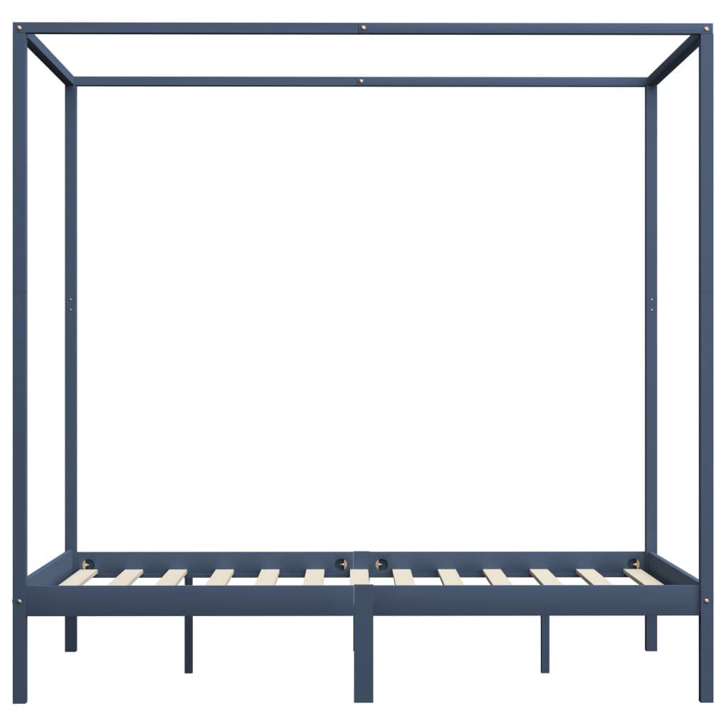 Canopy Bed Frame Without Mattress Solid Wood