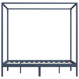 Canopy Bed Frame Without Mattress Solid Wood