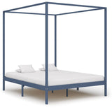 Canopy Bed Frame Without Mattress Solid Wood