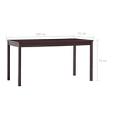 7 Piece Dining Set Pinewood