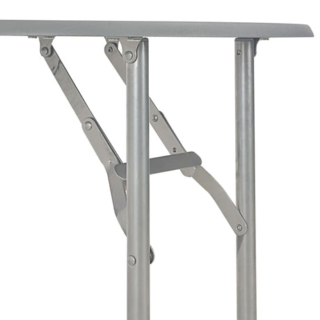 3 Piece Folding Dining Set With Storage Rack Mdf And Steel Grey