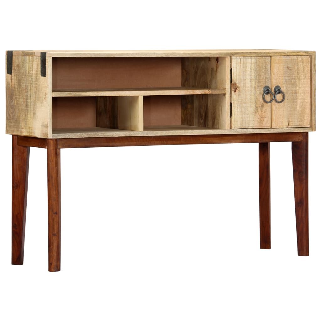 Console Table 115x30x76 cm Solid Rough Mango Wood