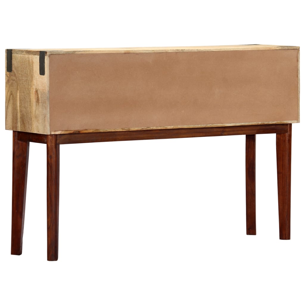 Console Table 115x30x76 cm Solid Rough Mango Wood