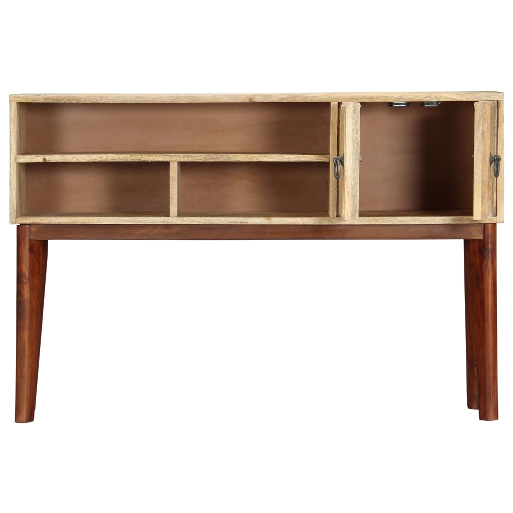 Console Table 115x30x76 cm Solid Rough Mango Wood