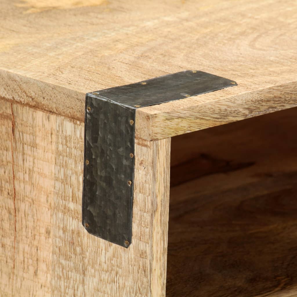 Console Table 115x30x76 cm Solid Rough Mango Wood