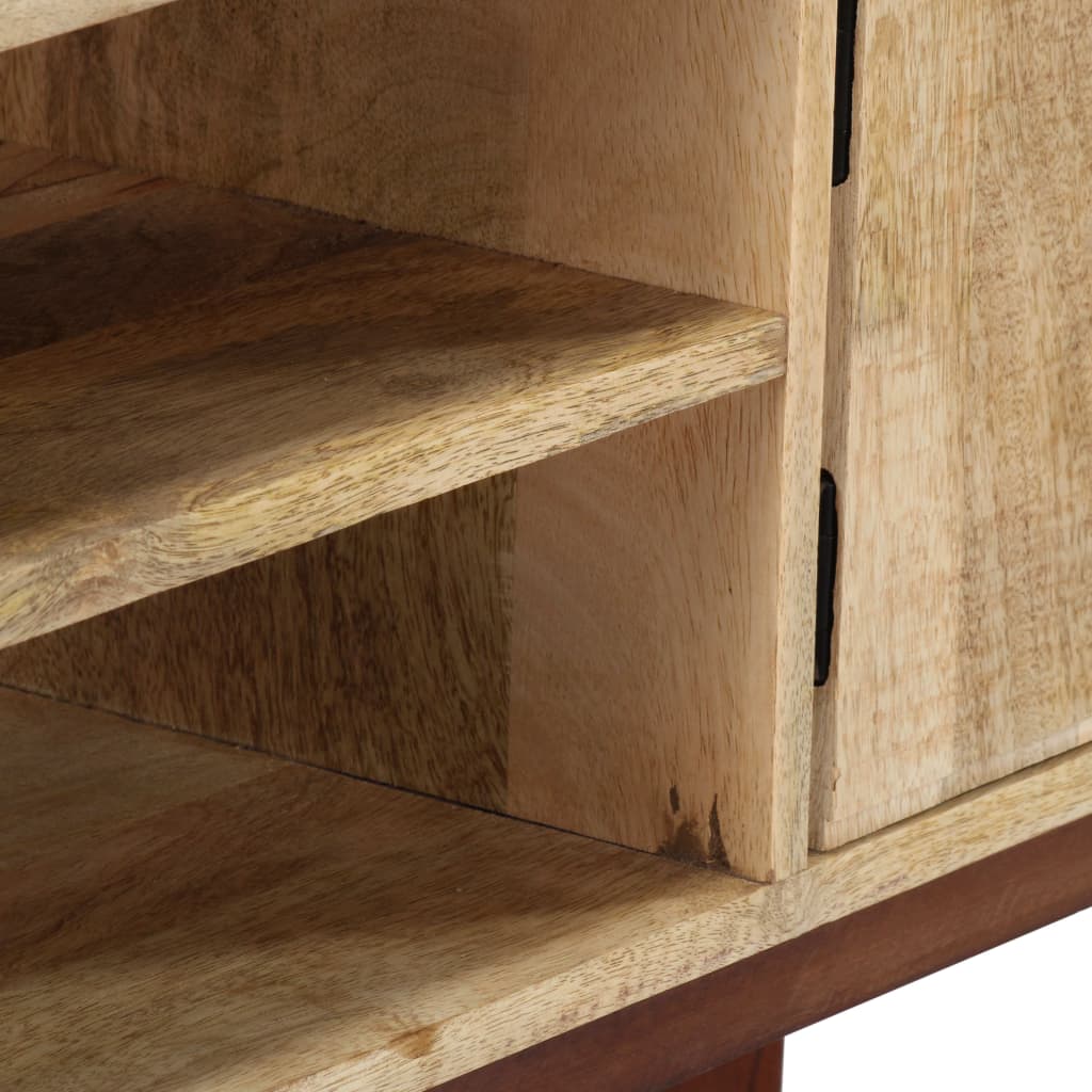 Console Table 115x30x76 cm Solid Rough Mango Wood