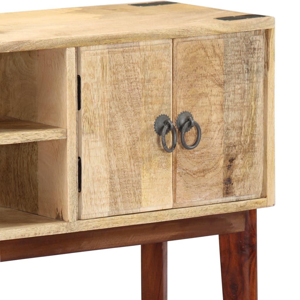 Console Table 115x30x76 cm Solid Rough Mango Wood