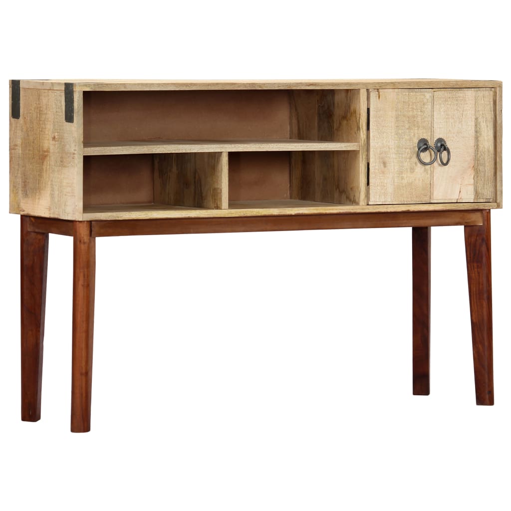 Console Table 115x30x76 cm Solid Rough Mango Wood