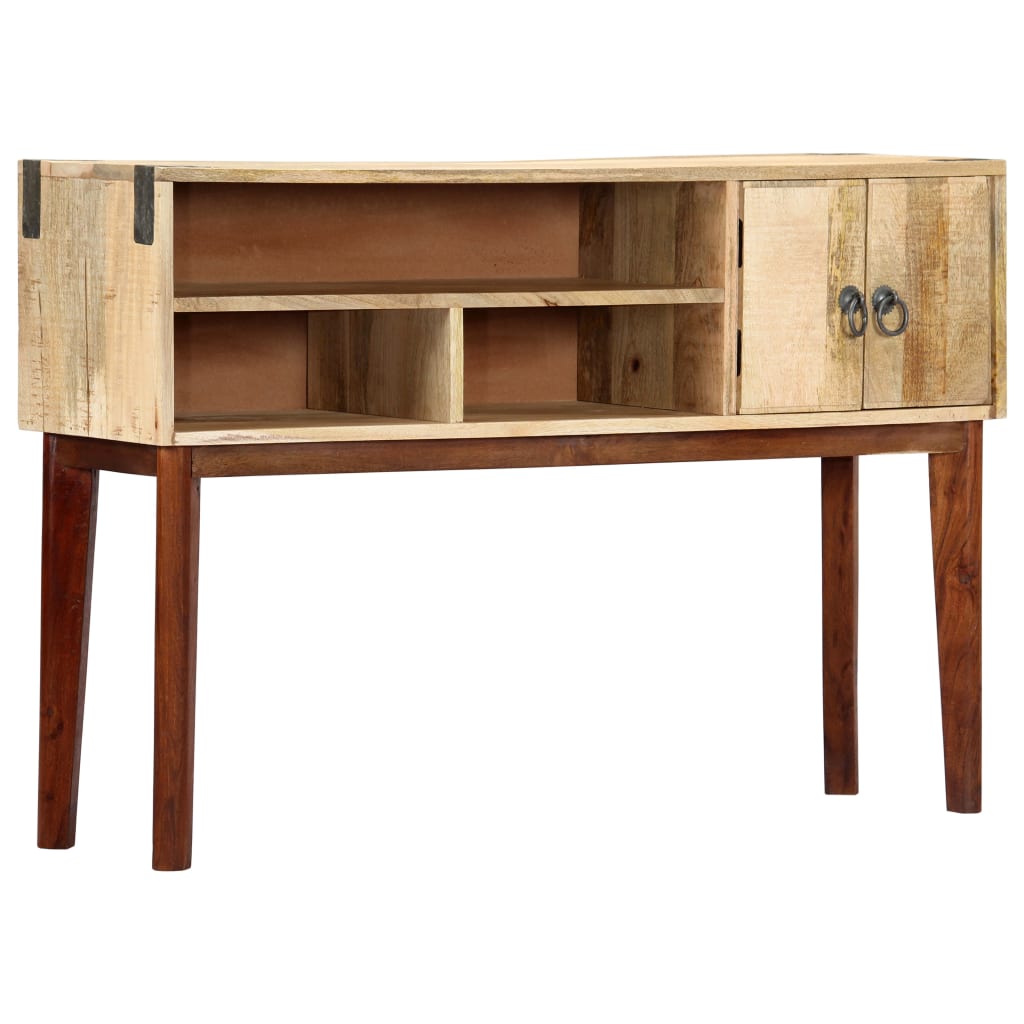 Console Table 115x30x76 cm Solid Rough Mango Wood