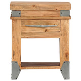 Bedside Cabinet Solid Acacia Wood