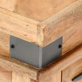 Bedside Cabinet Solid Acacia Wood