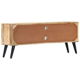 Tv Cabinet 115X30X47 Cm Solid Mango Wood