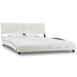 Bed Frame Without Mattress Faux Leather 135X190 Cm Double