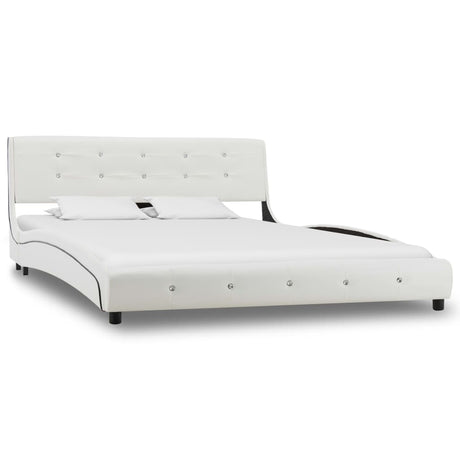 Bed Frame Without Mattress Faux Leather 135X190 Cm Double