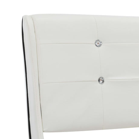 Bed Frame Without Mattress Faux Leather 135X190 Cm Double
