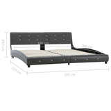 Bed Frame Without Mattress Faux Leather 180X200 Cm Super King