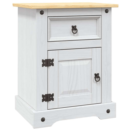 Bedside Cabinet Mexican Pine Corona Range 53X39X67 Cm