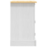 Bedside Cabinet Mexican Pine Corona Range 53X39X67 Cm