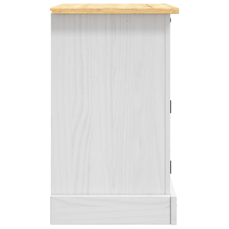 Bedside Cabinet Mexican Pine Corona Range 53X39X67 Cm
