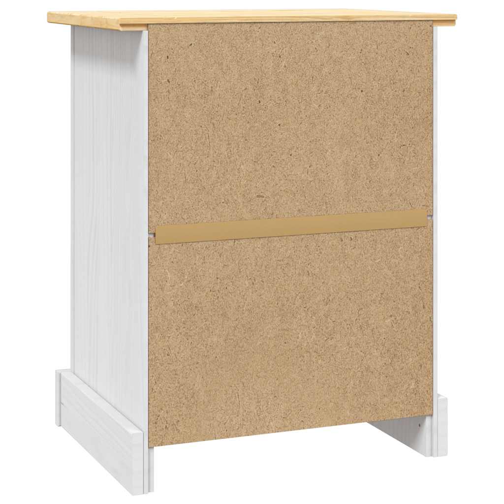 Bedside Cabinet Mexican Pine Corona Range 53X39X67 Cm