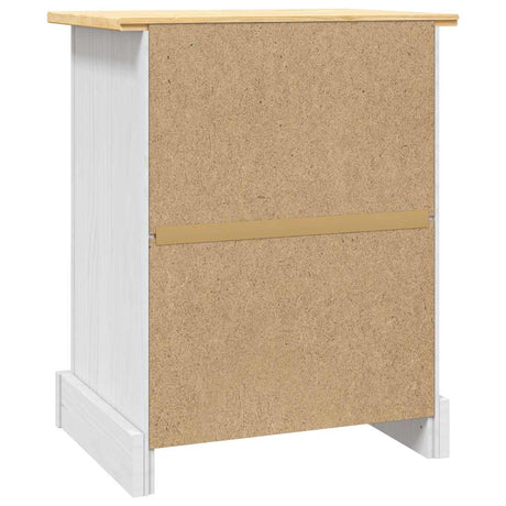Bedside Cabinet Mexican Pine Corona Range 53X39X67 Cm