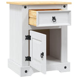 Bedside Cabinet Mexican Pine Corona Range 53X39X67 Cm