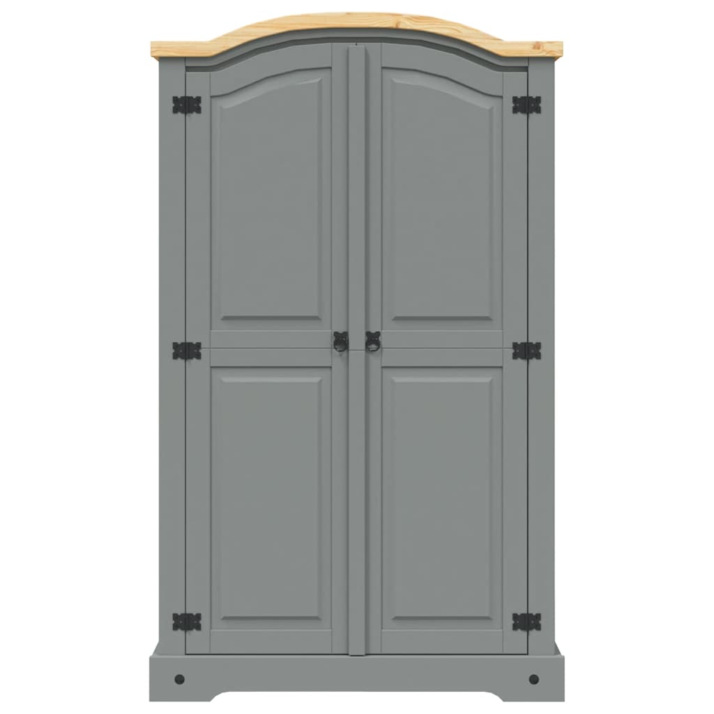 Wardrobe Mexican Pine Corona Range 2 Doors Grey