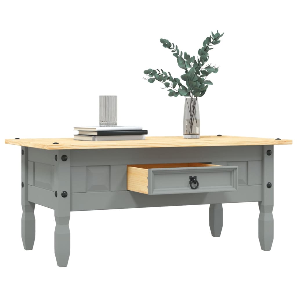 Coffee Table Mexican Pine Corona Range Grey 100x55x44 cm