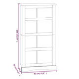 4-Tier Bookcase Mexican Pine Corona Range 80X29X