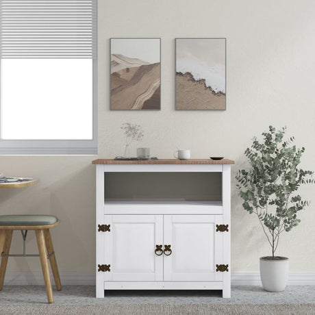 Tv Cabinet Mexican Pine Corona Range 80X43X78 Cm