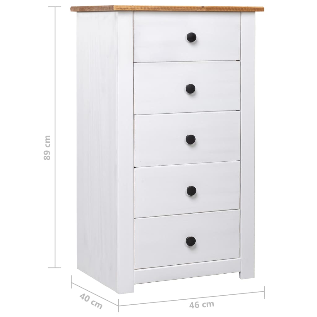Sideboard 46X40X89 Cm Pine Panama Range