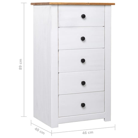Sideboard 46X40X89 Cm Pine Panama Range