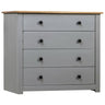 Side Cabinet 80X40X73 Cm Pine Panama Range