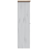 3-Door Wardrobe White 118x50x171.5 cm Pine Panama Range