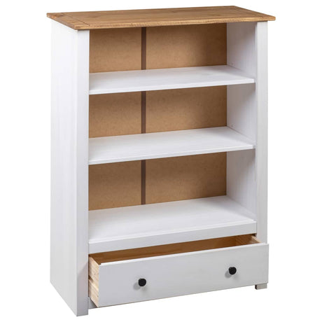 Bookcase 80X35X110 Cm Solid Pine Wood Panama Range