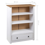 Bookcase 80X35X110 Cm Solid Pine Wood Panama Range