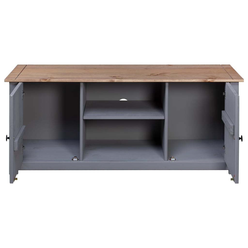 Tv Cabinet 120X40X50 Cm Solid Pine Wood Panama Range