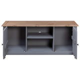 Tv Cabinet 120X40X50 Cm Solid Pine Wood Panama Range