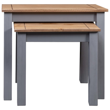 Nesting Tables 2 Pcs Solid Pine Wood Panama Range