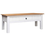 Coffee Table 100X60X45 Cm Solid Pine Wood Panama Range