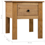 Bedside Cabinet 46X40X57 Cm Pine Panama Range